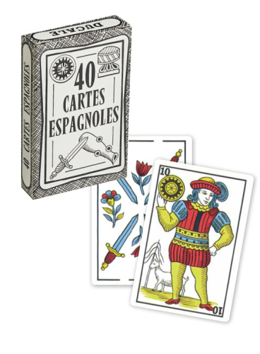 40 cartes espagnoles en étui carton